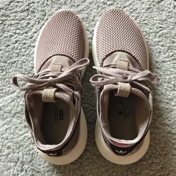 Women’s Dusty Purple Adidas Tubular Sneakers - Picture 4 of 8